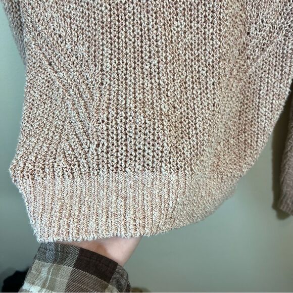 Veronica Beard Leah Rib Rose Gold Crewneck Sweater Medium Knit - Picture 6 of 13